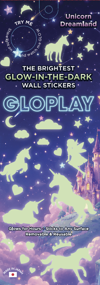 Unicorn Dreamland — Glow-in-the-Dark Stickers