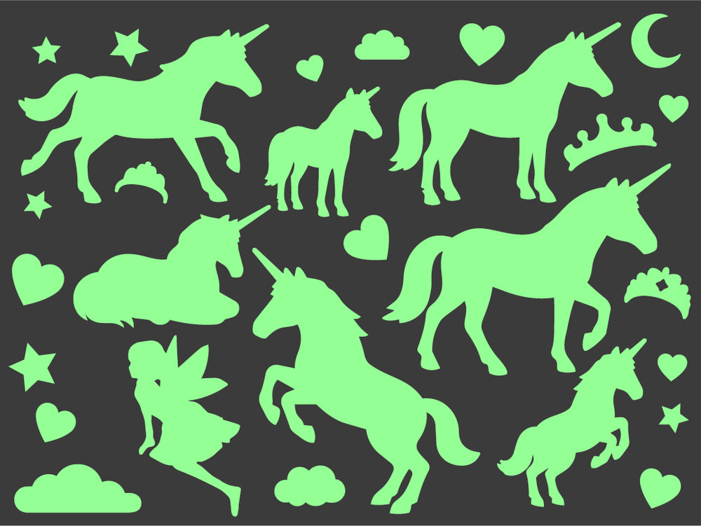 Unicorn Dreamland — Glow-in-the-Dark Stickers